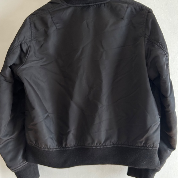 UNIQLO Black Bomber Jacket, size XL (runs small) - Picture 4 of 4